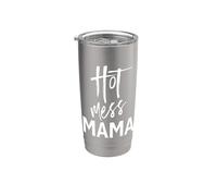 Hot Mess Mama Funny Mom Saying Mothers Day Stainless Steel Insulated Tumbler