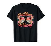 Hot Mess On Vacay Sunglasses Summer Fun T-Shirt