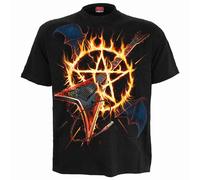 HOT METAL - Front Print T-Shirt Black