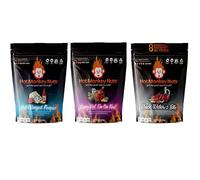Hot Monkey Nuts - Roasted Peanuts - Black Widow's Bite, Hot-Winged Reaper, and Curry Up! I'm on Fire - Spicy Peanuts - 3 hottest flavors - 3 pack