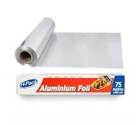 Hot n Fresh 6 x Aluminium Foil Roll Kitchen Catering Tin Foil for Cooking BBQ Grilling Baking Roasting Freezing Food Storing (75m x 45cm)