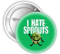 Hot Off The Press UK I Hate Sprouts Xmas Badge