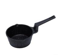 Hot Oil Pouring Pan 24cm for Safe Serving(black)