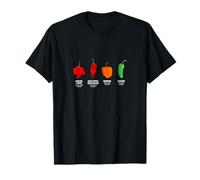 Hot Pepper Chili Pepper Types for Hot and Spicy Lovers T-Shirt