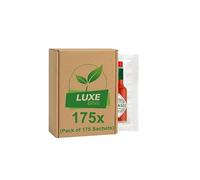 Hot Pepper Sauce Sachets 3ml - Original - Coffee, Pizza, Burgers & Eggs - Compatible with Tabasco By Luxe Bitez (Pack of 175)