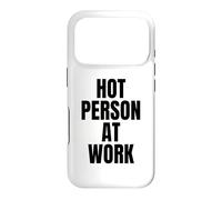 HOT PERSON AT WORK Funny Gym Workout Vain Sarcastic Humor Case for iPhone 17 Pro