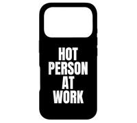 HOT PERSON AT WORK Funny Gym Workout Vain Sarcastic Humor Case for iPhone 17 Pro