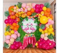 hot pink and orange Balloon Garland Kit
