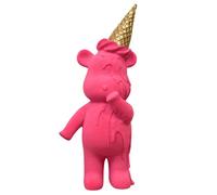 Hot Pink Bear With Ice Cream Ornament Gifts Direct 2 U Bright Pink One Size