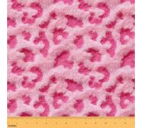 Hot Pink Cheetah Print Upholstery Fabric for Chairs | Leopard Spot Outdoor Fabric by The Yard 72"x63", Western Animals Fur Hair African Wildlife Big Cat Hide DIY Craft Hobby Polyester Fabric