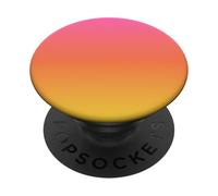 Hot Pink Coral Orange Gradient Fade Ombre Gift For Girls PopSockets Adhesive PopGrip