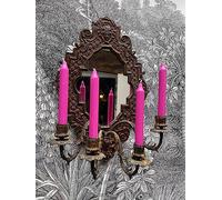 Hot Pink Dinner Candle, Rustic Bright Pink Taper Bistro Dining Hot Pink Candle 18cm, 8 Hour Burn: Individual Candle, Cute Candle, Homewarming Gift