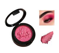 Hot Pink Eyeshadow, Shimmering Pressed Powder Eyeshadows, Long-lasting Eye Shadows Highly Pigmented Eye shadow With Mirror And Brush, Pink Eye Make up for Women & Girls