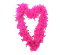 Hot Pink Feather Boa - 80g I Love Fancy Dress Pink 24 Pack