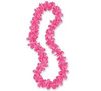 Hot Pink Flower Lei (101cm) 1 Piece - Magnificent Vibrant Color Lei Necklace - Perfect for Parties, Celebrations & Holidays