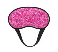 Hot Pink Glitter Print, Full Eye Covers Light Blocking Eye Masks Blackout Sleep Eye Muffs