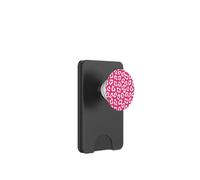 Hot Pink Leopard Print Cheetah Cute Aesthetic Girly Y2K PopSockets PopWallet for MagSafe