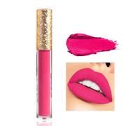 Hot Pink Liquid Lipstick, Lipsticks for Women Long Lasting, Full-Coverage Waterproof Ultra Matte Bright Pink Lip Gloss, Not Fade Non-sticky Lip Stain,Tinted Lip Balm, Gift for Girls & Women