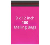 Hot Pink Mailing Bags Self Seal Poly Postal Bags 100Pcs 9x12 Strong Tamper Proof Plastic Closure Packaging Bags for Postage, Shipping, Delivery, Parcel Post Mailers Bag Flexible Tempered Proof