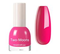Hot Pink Nail Polish,Bright Neon Pink Nail Varnish,Classic Pink Glossy Color Fast Drying High Shine and High Coverage Nail Polish,pink Lacquer Shiny Color for Nail Art