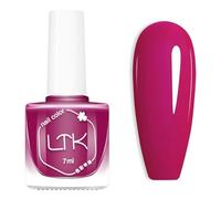 Hot Pink Nail Polish - Bright Pink Quick Dry Nail Polish - 7ml Regular Glossy Finish Long Lasting Pink Nail Varnish No UV Needed,Oil Based Formula,Nail Lacquer for Nail Art Manicure Home DIY