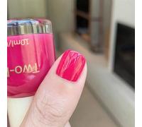 Hot Pink Nail Polish - Quick Dry Rose Pink Color Nail Varnish - 10ml Bright Pink Long Lasting Chip Resistant No Need UV LED Nail Lamp DIY Home