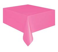 Unique Plastic Table Cover Hot Pink Oblong 137cm x 274cm