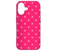 Hot Pink Polka Dot Vintage Boho Aesthetic Girly Preppy Case for iPhone 17