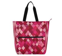 Hot Pink Red Books Totes Book Bag for Kids Adults Large Child Book Tote Resuable Grocery Bag Handbag for College Shopping Beach Rainbow