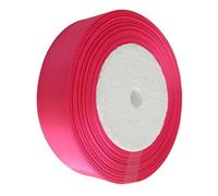 Hot Pink Satin Ribbon x 20mm, for Gifts Wrap Sew Party, Decorations Events Dress Wedding Christmas Crafts, Bows Car, Floral Balloons Hairs, DIY, Bouquets, Cake More. 23 Meters / 25 Yards Rolls
