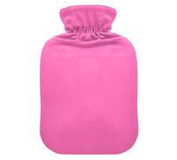 Hot Pink Solid Color Pure Plain hot Water Bottle with Soft Cover, 2L Warm Compress for Hand Feet Warmer, Period Cramps, Bolsa para agua Caliente para Dolor
