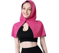 (Hot Pink) Summer Cooling Hooded Towel - Cooling Neck Wraps - Soft Cooling Towel for Hot Weather, UV Protection Cold Towel for Sport Workout Cycling, Outdoor