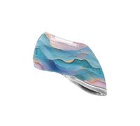 Hot Pink Turquoise Green Wave Abstract Art Style Golf Club Head Covers Water Resistant Iron Club Headcovers for Golfer Men Women