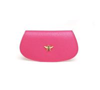 (Hot Pink) Vegan Leather Bee Glasses Case