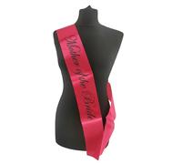 Hot Pink With Black Writing ‘Mother Of The Bride’ Sash