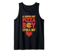 Hot Pizza Boy Funny Pizza Delivery Guy Baking Food Pizza Tank Top