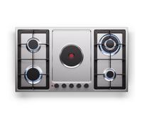 Hot Plate 90 cm Electric Gas Hob 5 Zones Cooker LPG and Natural Gas 10100 W
