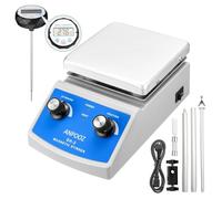 Hot Plate with Magnetic Stirrer with Stirring Bar, Max 600°F Magnetic Hot Plate Stirrer with Thermometer, 2L Max Capacity Hot Plate Stirrer with Stand