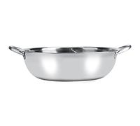 Hot Pot, 27 29 31cm Double Flavor Hot Pot, Two Flavor Hot Pot, Usable Stainless Steel Hot Pot Two Flavor Separation Induction Cooker for Kitchen (34CM)