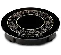 Hot pot induction cooker round induction hob touch wire control embedded hotel table special household kitchen stove appliance (Color : Black, Size : A)