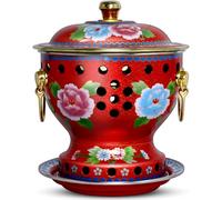 Hot Pot Shabu Cooking Traditional Old Beijing Style Portable Stock Pot with Lid Handles Split Design Easy Clean Ideal for Home and Restaurant