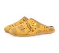 Hot Potatoes Boy's Patterson Slipper, Mustard, 3 UK