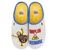 HOT POTATOES Men's Bray Slipper, Grey, 9.5 UK