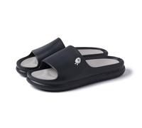 HOT POTATOES Unisex Gill Flip-Flop, Black/White, 9.5 UK