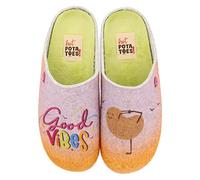 HOT POTATOES Women's Baldoyle Slipper, Grey, 6.5 UK