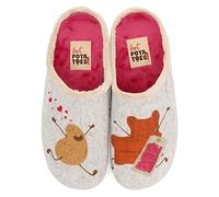 HOT POTATOES Women's Grundhof Slipper, Grey, 7.5 UK