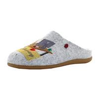 HOT POTATOES Womens Hatting Slipper, Gris, 4 UK