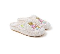 HOT POTATOES Women's Pancras Slipper, Ivory White, 7.5 UK