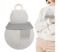 Hot Pouch - 320ml Cute Snowman Pack, Silicone Pouch | Handheld Refillable Heat Bag, Portable Hot Bottle for Women Home Travel, Winter Cold Weather Comfort, Christmas Relaxation