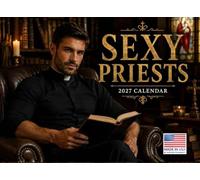 Hot Priest Calendar 2027 Monthly Wall Calender 12 Month | American Made In The USA